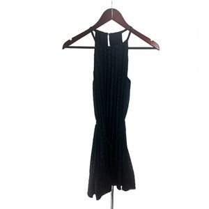 NWT Ramy Brook Tiana Navy Blue Pleated Halter Mini Dress - Size XS